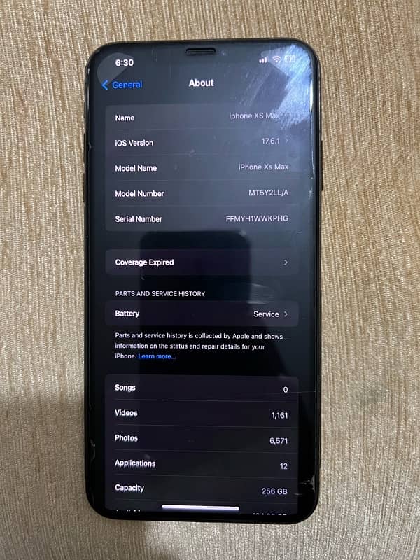 iPhone XS Max/256gb/Black/PTA Approved 4