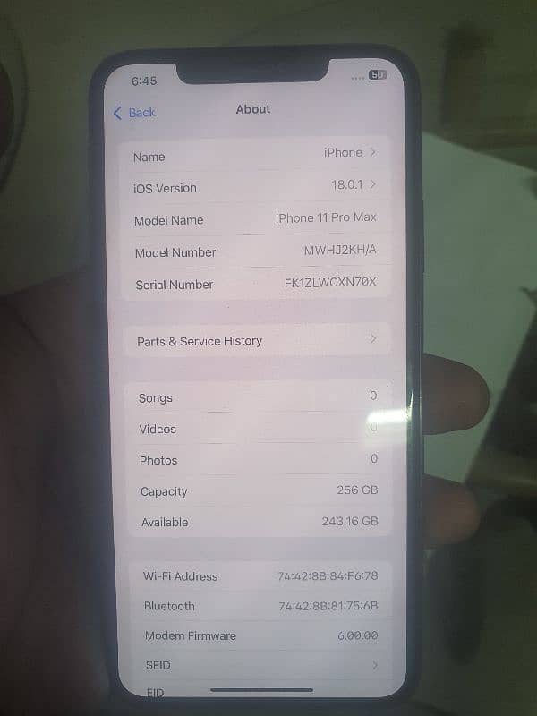 I phone 11 Pro Max 256 Gb 6