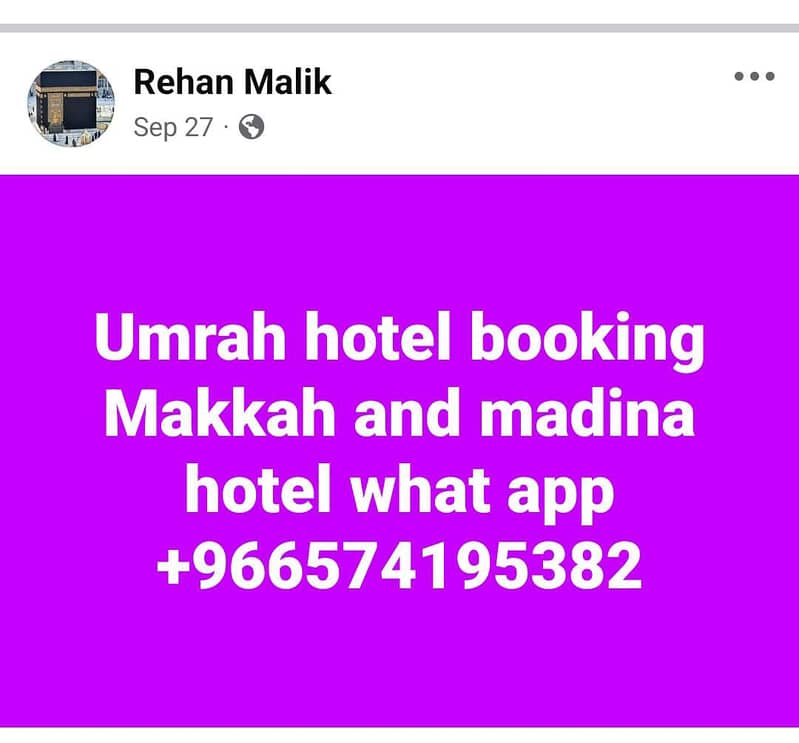 Umrah visa tickets hotel booking transport services 1