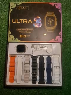 S100 Ultra 3 Smart Watch With 7 straps And Wireless Charging