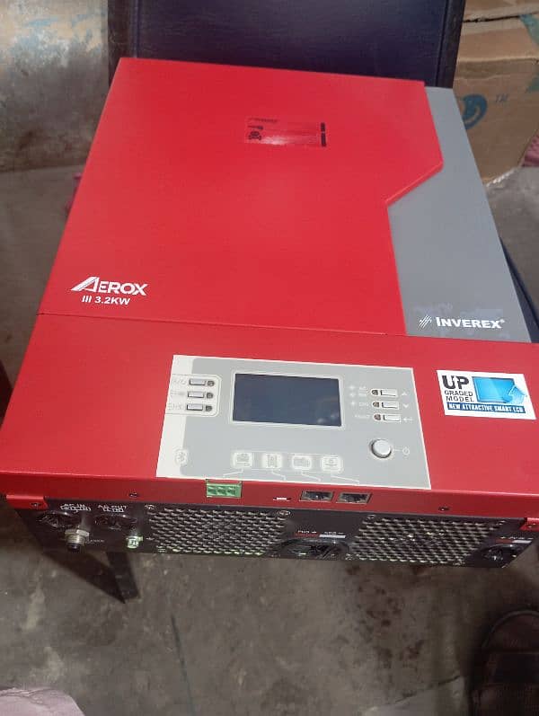 inverex iii 3.2kw inverter red colour work without battry & battry 2