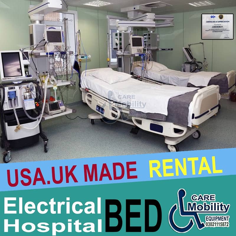 Patient bed  /Hospital Bed For Rent / Electric bed on rent RAWLPINDI 2