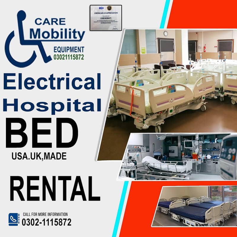 Patient bed  /Hospital Bed For Rent / Electric bed on rent RAWLPINDI 5