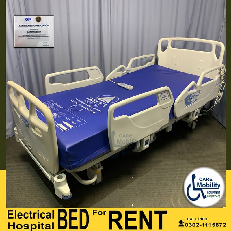 Patient bed  /Hospital Bed For Rent / Electric bed on rent RAWLPINDI 7