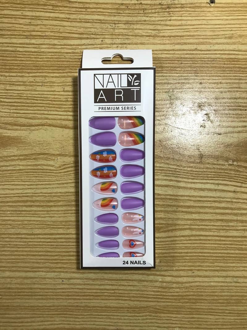 24 Pcs Nail Art Premium Series Fake Nails 5