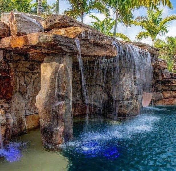 outdoor waterfalls in fountain 2