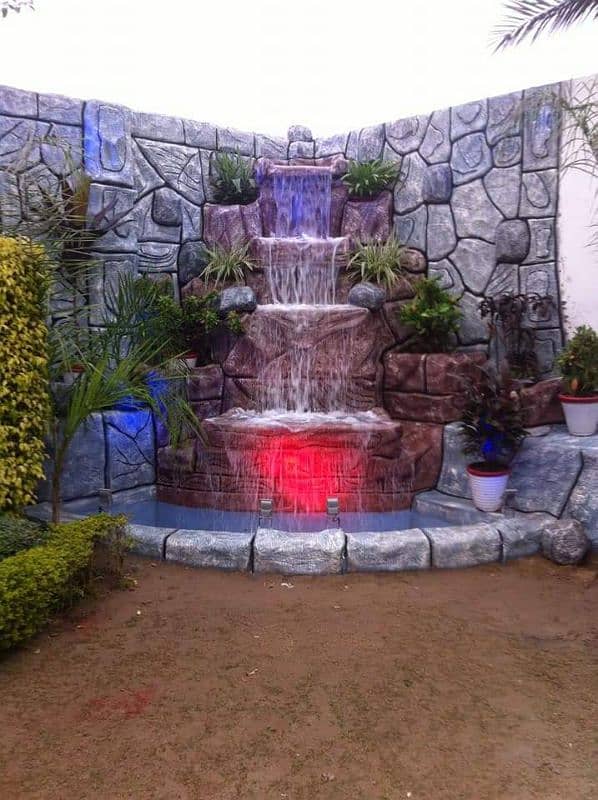 outdoor waterfalls in fountain 3