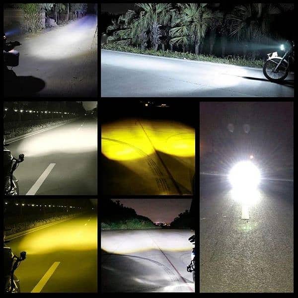 2pcs bike LED fog light 4