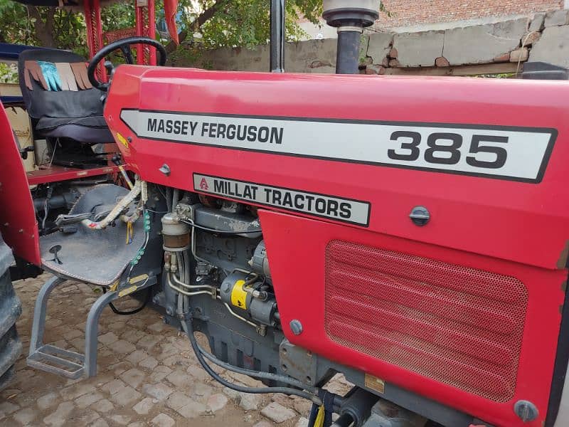 Massey 385 Tractor with Rotavator 1