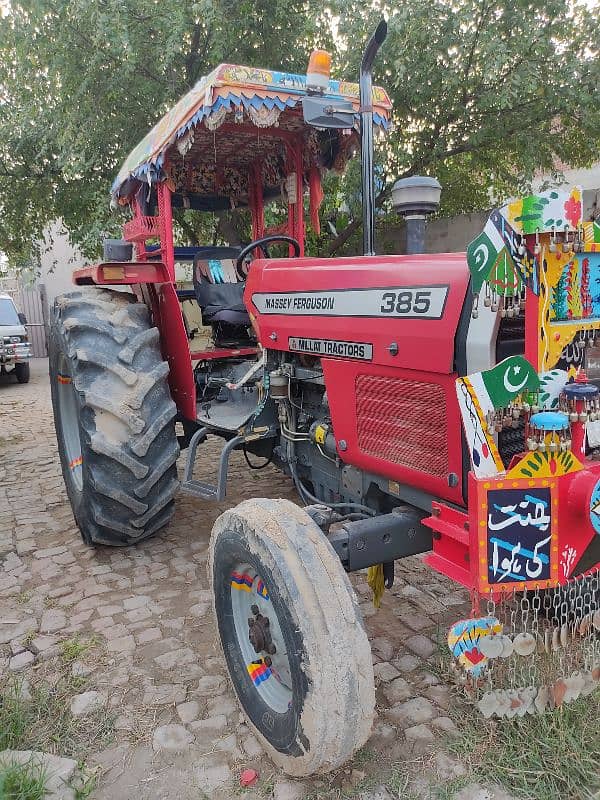 Massey 385 Tractor with Rotavator 5