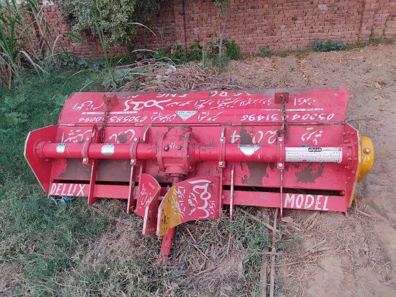 Massey 385 Tractor with Rotavator 8