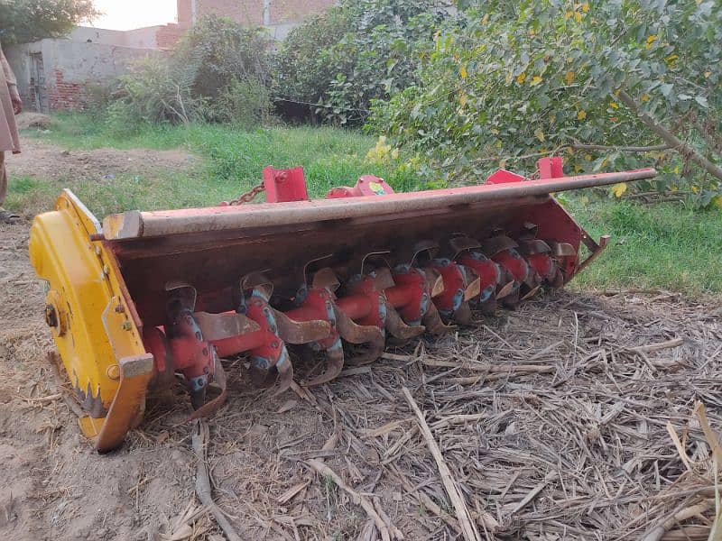 Massey 385 Tractor with Rotavator 9