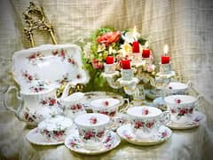 dinner set and tea set