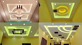 Roof Ceiling/Gypsum Ceiling/Plastir of paris/Paint services/Graphic 1