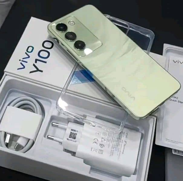 vivo y100 8/256 condition 10/10 box pack 0