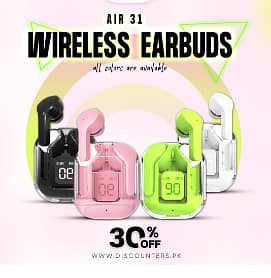 Transparent Air 31 Digital Case Earbuds 2