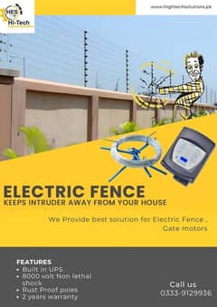 Electric Fence and Gate Motor