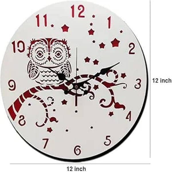 owl analogue wall clock 1