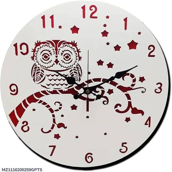 owl analogue wall clock 2