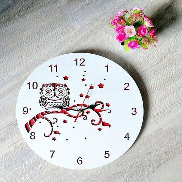 owl analogue wall clock 3