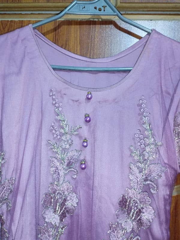 light purple maxi and silk pajama for girls 1