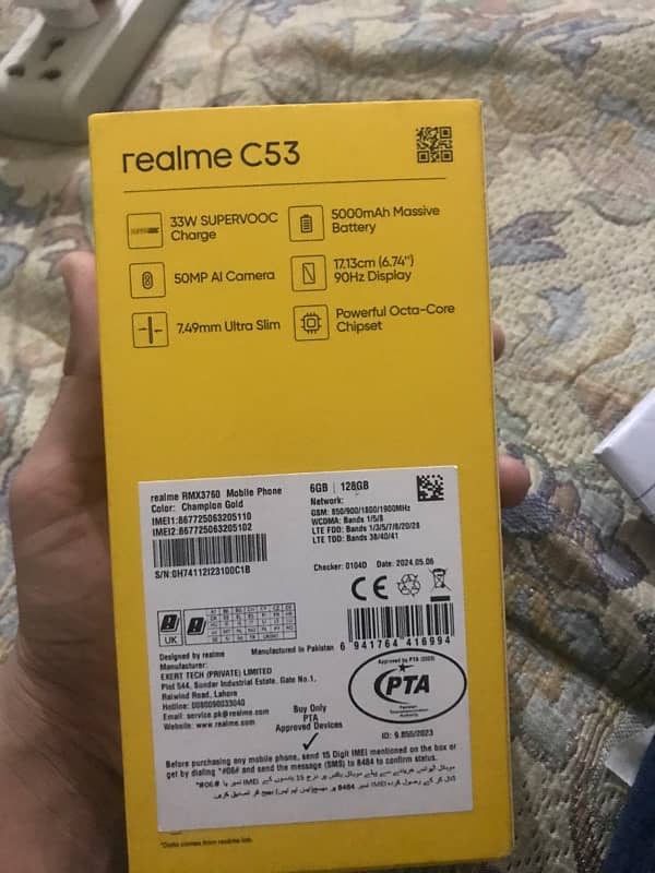 realme c53 box 6/128 2