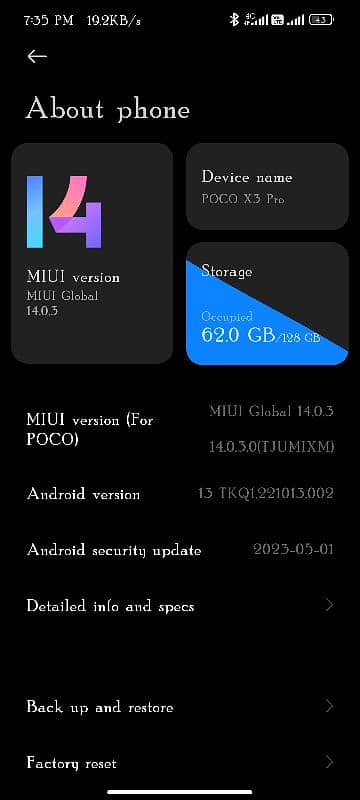 Poco x 3 pro Exchange also possible 6+5/128 pta price official Global 0