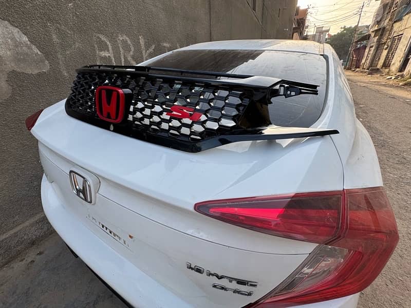 civic x grill | civic 10th generation grill | black grill Si 2017-22 3