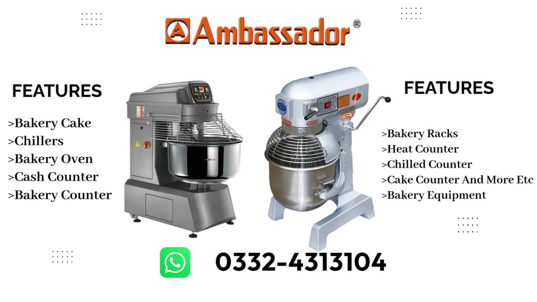 the Spiral Dough Mixer from Ambassador mixture machine 0