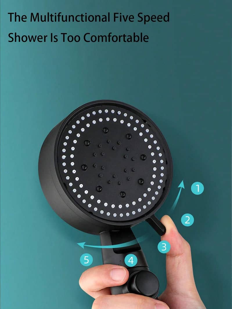 4 In 1 Multi-functional Matte High-pressure Shower Head 5