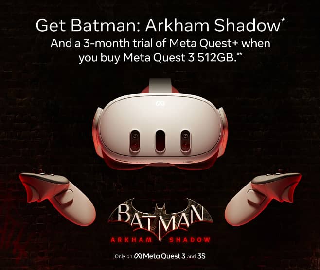 Meta Quest 3S  — Get Batman: Arkham Shadow and a 3-Month Trial of Meta 1