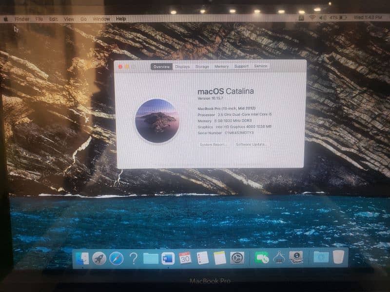 MacBook Pro Mid 2012  8GB Ram/128GB SSD Condition 10/10 2