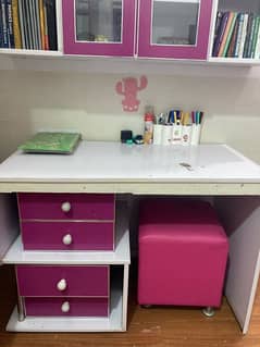 Study table with book shelf