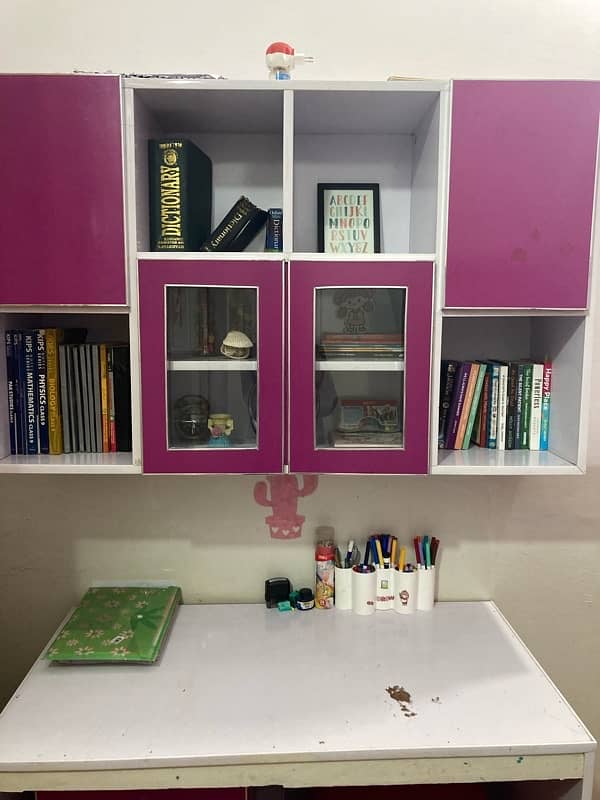 Study table with book shelf 2