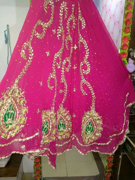 mehndi bridal dress ful goti work 3