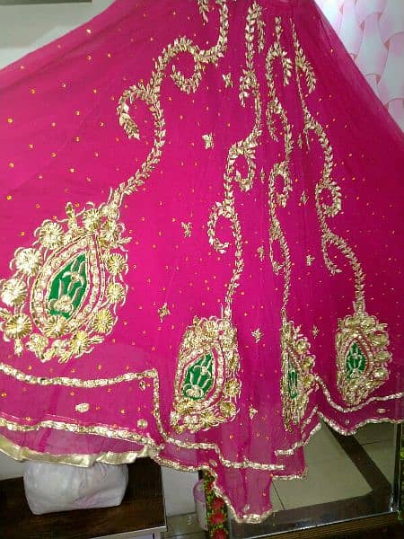 mehndi bridal dress ful goti work 4