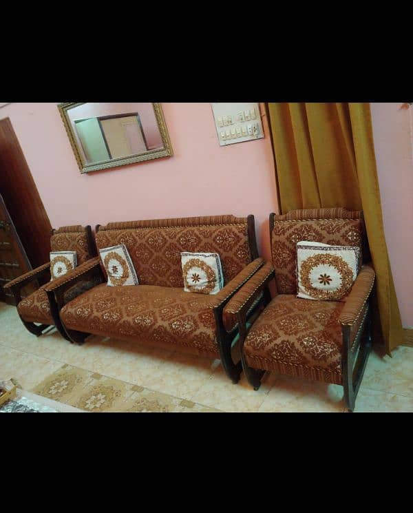 wooden sofa sets 3