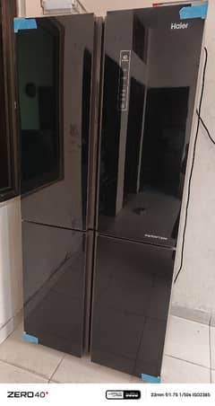 Haier fridge 4 Door shesha plated