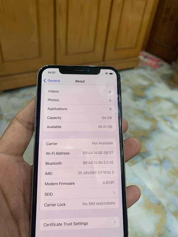 iphone X 64 Gb non pta face id not working 5