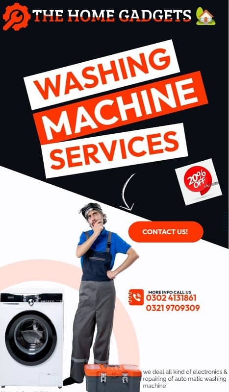 Automatic washing machine repairing servis available 0