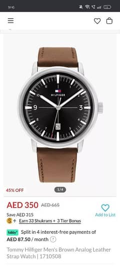 Tomy Hilfiger original watch