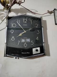 Antique citizen vintage Japan Wall clock strike Chime Seiko