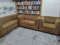 6 seater sofa with velvet poshish