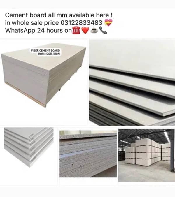 cement board sheets all mm available here in whole sale price 0