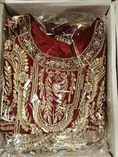 Bridal lehnga for sale untouch color is mehroon