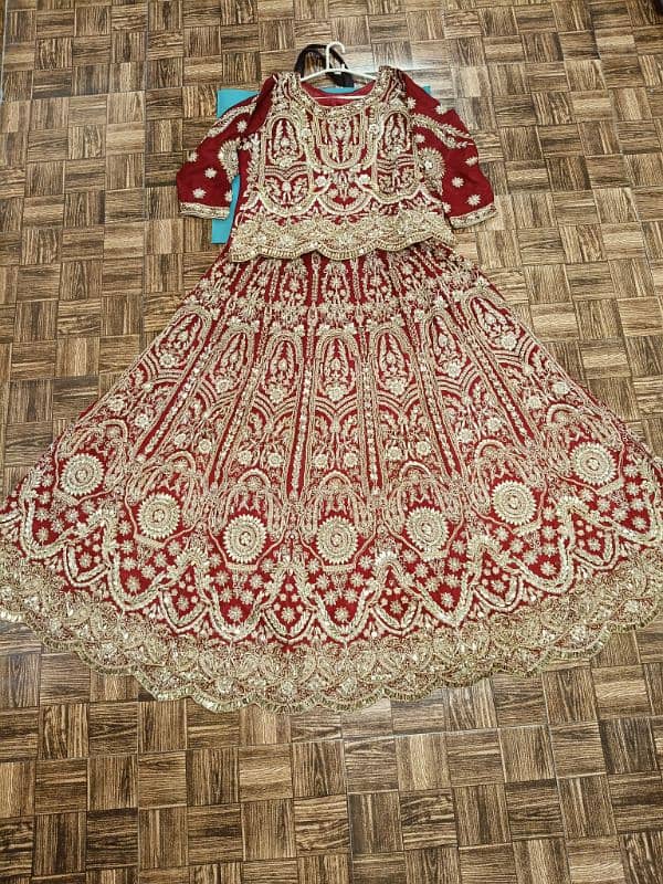 Bridal lehnga for sale untouch color is mehroon 7