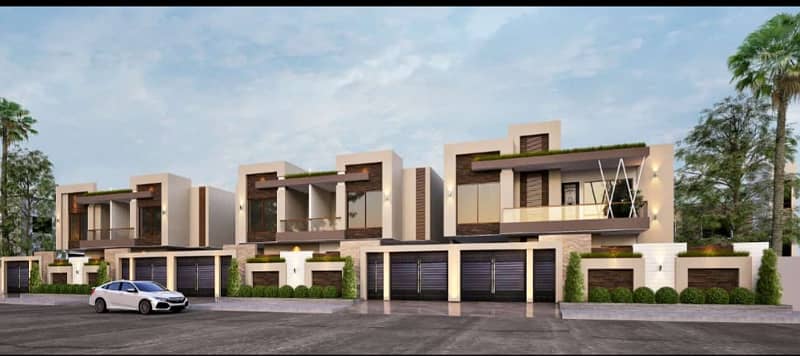 240 Yards Town Houses Available On Booking 1 Year Plan Close To Shahrah-E-Faisal. 0