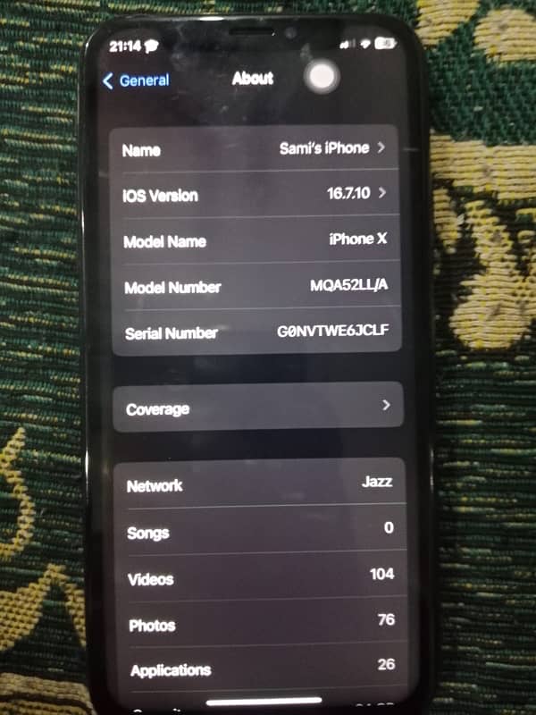 iPhone X Pta a proof all ok 2