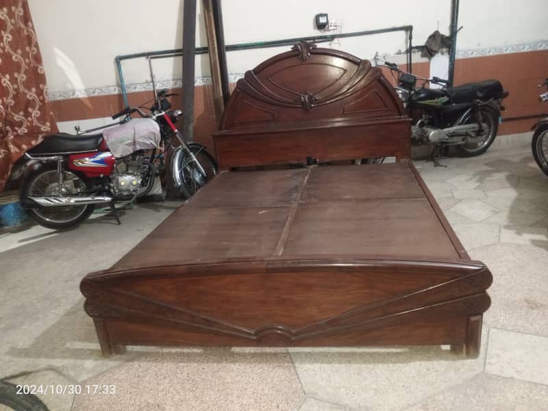 Long Lasting Wooden Bed 03223645636 - 03241854296 1