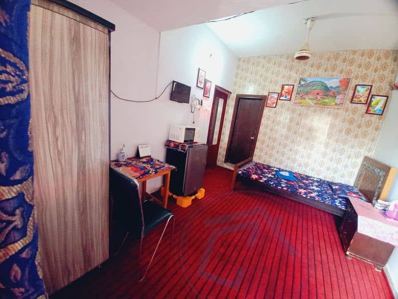 Fully Furnished Rooms with attached bath, AC ,Gyeser, oven, Fridge,Led 1